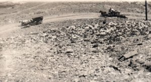 RPPC Jerome Arizona AZ Road To Railroad Station Ghost Town Real Photo Postcard