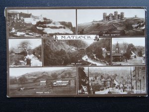 Derbyshire MATLOCK 7 Image Multiview c1914 RP Postcard by The Loco-Vu Photo Co.