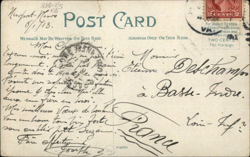 Newport News VA Olympic Theatre c1910 Postcard 