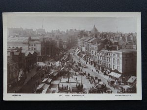 Birmingham BULL RING, WAXWORKS & MARKET SCENE c1908 RP Postcard by Rotary