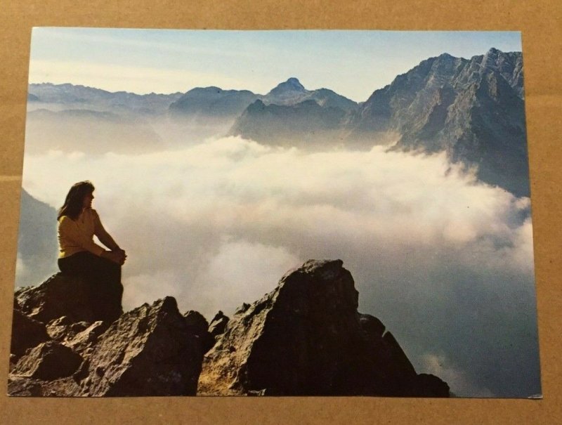 UNUSED POSTCARD - ATOP MOUNT JENNER NEAR BERCHTESGADEN, GERMANY