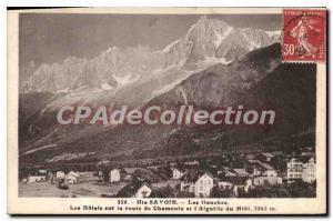 Old Postcard Les Houches Les Hotels On The Road From Chamonix