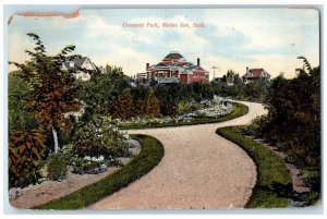 1913 Crescent Park Moose Jaw Saskatchewan Canada Posted Antique Postcard
