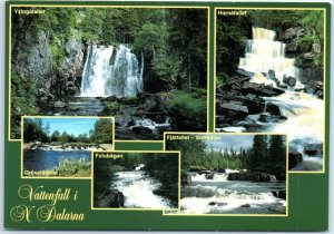 Postcard - Waterfalls in N. Dalarna - Sweden