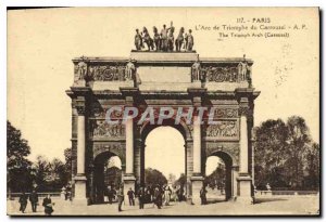 Postcard Old Paris's Arc de Triomphe du Carrousel