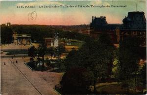 CPA PARIS (1e) - Jardin des Tuleries et l'Arc de Triomphe du Carrousel (218136)