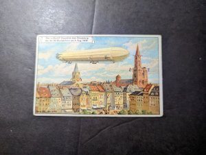 Germany Aviation Zeppelin Trading Cards Postcard Parseval French Dirigible