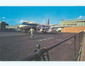 Pre-1980 UNITED AIRLINES AIRPLANE AT AIRPORT Buffalo New York NY E3527-13