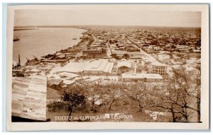 Ecuador Postcard General View Puerto De Guayaquil c1920's Vintage Unposted