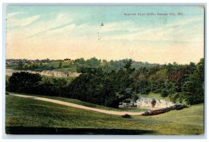 1909 Scarrett Point Cliffs Kansas City Missouri MO Antique Posted Postcard