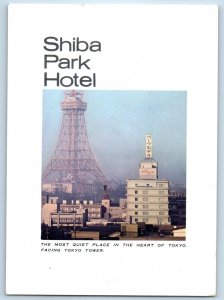 Tokyo Japan Postcard Shiba Park Hotel in Heart of Tokyo c1950's Vintage
