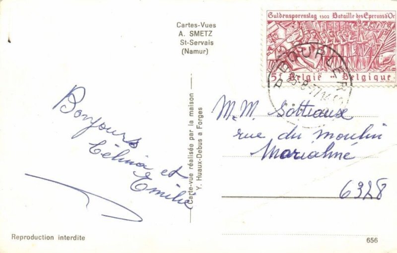 belgium, FORGES LEZ BOURLERS, Abbaye N.D. de Scourmont, Abbey (1977) Postcard