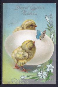 Good Easter Wishes,Chicks,Egg,Butterfly