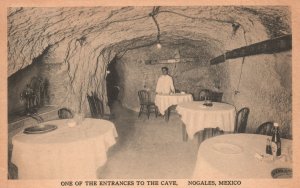 Vintage Postcard 1920's View of One of the Entrances To The Cave Nogales Mexico