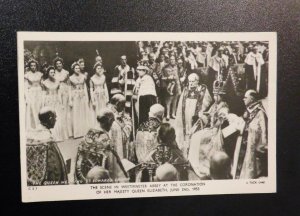Mint England Royalty Postcard RPPC HM QE2 Queen Elizabeth II Coronation 1953