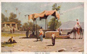 SHIPS OF THE DESERT-MIDDLE EAST POSTCARD