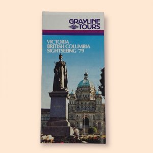 1979 Grayline Sightseeing Tours, Victoria BC Canada Fold-out Travel Brochure