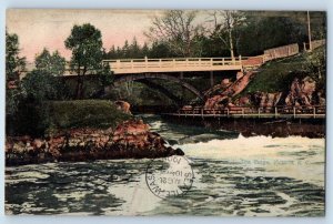 Victoria British Columbia Canada Postcard The Gorge Bridge 1906 Antique Posted