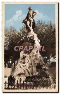 Old Postcard Ales Statue Florian