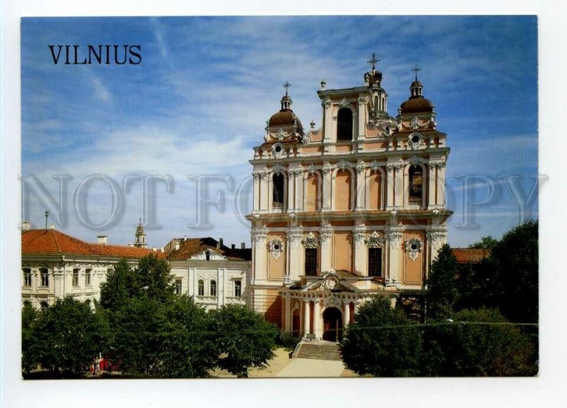 493236 USSR 1990 year Lithuania Vilnius Church of Saint Casimir postcard