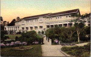 Hand Colored Postcard Del Monte Lodge in Pebble Beach, California