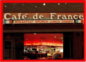 Plano, TX Texas  CAFE DE FRANCE French Restaurant 1996 4X6 Advertising Postcard