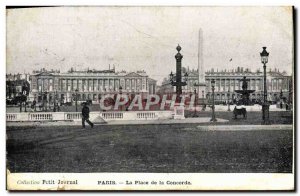 Old Postcard Paris's Place de la Concorde