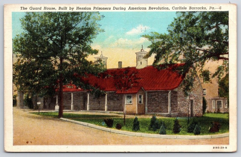 1940's Guard House By Prisoners Carlisle Barracks Pennsylvania Posted Postcard
