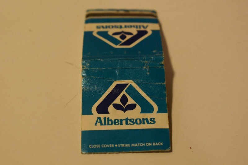 Albertsons Blue 20 Strike Matchbook Cover