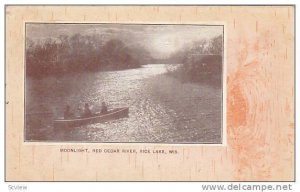 Moonlight, Red Cedar River, Rice Lake, Wisconsin,  PU-1908