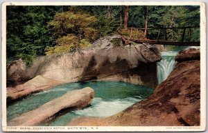 New Hampshire NH, 1918 Basin, Franconia Notch, White Mountains, Vintage Postcard