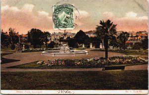 New Zealand Albert Park Auckland Vintage Postcard C097