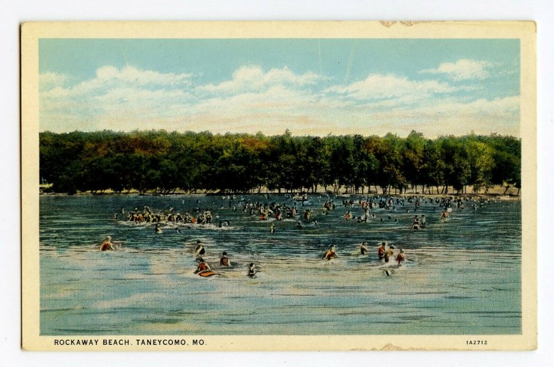 Postcard Rockaway Beach Taneycomo MO Missouri Standard View Card No. Two 