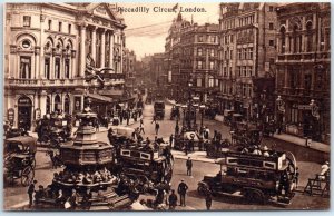 Postcard - Piccadilly Circus - London, England