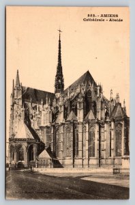 Amiens Cathedral Apse in France Vintage Postcard 0516