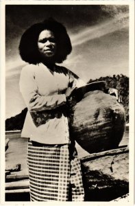 PC ETHNIC TYPES SEROEI VROUW REAL PHOTO PAPUA NED. NW. GUINEA (a33216)
