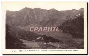 Old Postcard Le Mont Dore Valley of the Dordogne and the Chaine Sanccy