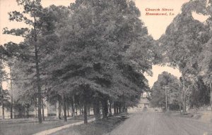 Hammond Louisiana Church Street Vintage Postcard AA67171