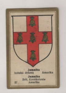 Rueger Chocolates Vignette Trade Cards National Coats of Arms- Jamaica #57