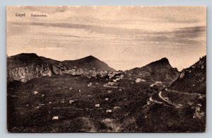 c1929 Panoramic View Island of Capri in Italy VINTAGE Postcard A250