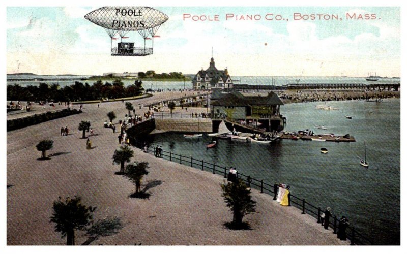 Massachusetts  Boston , Poole Pianos , Hot Air Balloon
