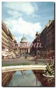 Modern Postcard Colors Of Paris Pantheon And La Rue Soufflot