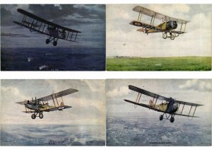 AIRCRAFT, AVIATION 48 Vintage Postcards Mostly Pre-1940 (L2759)