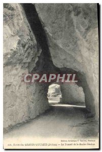 Old Postcard Route Great Narrow Drome Tunnel Rock Split