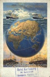 Poster Ad Norddeutscher Lloyd, Breman, Ship Unused 