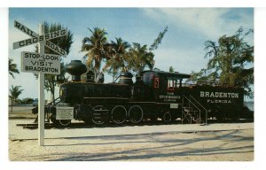 FL - Bradenton. Wood-Burning Locomotive at Waterfront Park