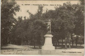 CPA AUTUN Promenade des Marbres - Statue de Divitiac (1190398)