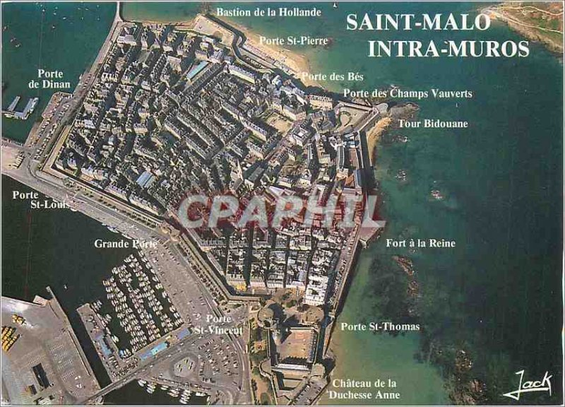 Postcard Modern Britain Emerald Coast Saint Malo (I and V) The City Intre Muros