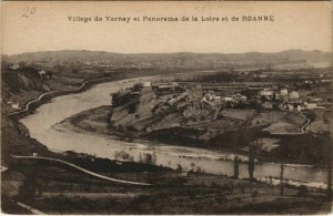 CPA Village de VERNAY et Panorama de la Loire et de ROANNE (664268)
