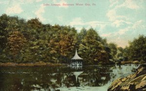 Vintage Postcard 1910's View of Lake Lenape Delaware Water Gap Pennsylvania PA